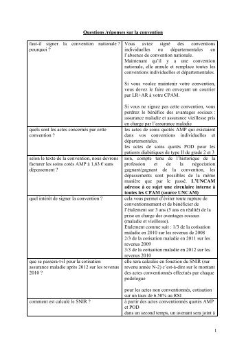1 Questions /réponses sur la convention faut-il signer la ... - Srppl.org