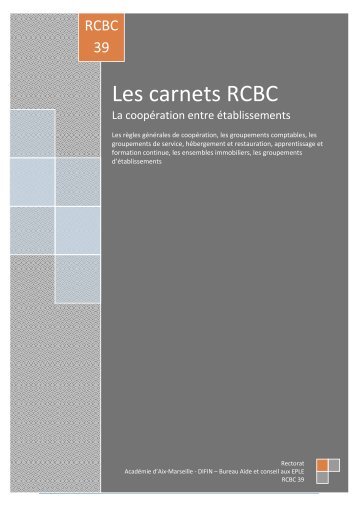 Les carnets RCBC - Académie d'Aix-Marseille