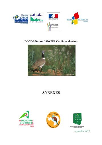 Annexe DOCOB Natura 2000 ZPS Costières ... - Nîmes Métropole