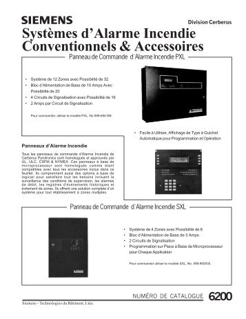 Systèmes d'Alarme Incendie Conventionnels & Accessoires