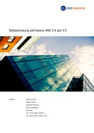 Schulungskatalog - zetVisions AG