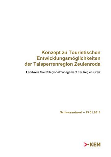 Konzept zu Touristischen Entwicklungsmöglichkeiten der ...