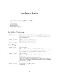 Andreas Sachs - Zentrum für Europäische Wirtschaftsforschung GmbH