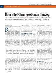 Über alle Führungsebenen hinweg - zfm - Zentrum für Management