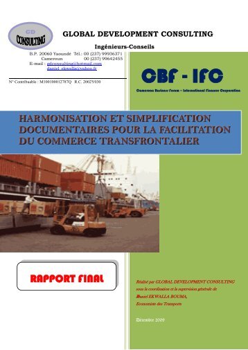 Harmonisation et simplification documentaire pour la facilitation du ...