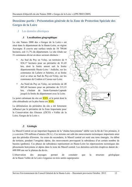 Zone de Protection Spéciale "Gorges de la Loire" (FR8312009)