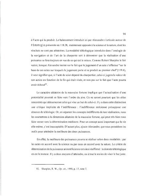 aristotélisme et stoïcisme à l'époque impériale - Archipel