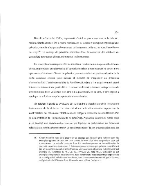 aristotélisme et stoïcisme à l'époque impériale - Archipel