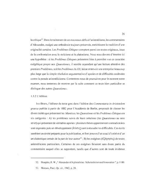 aristotélisme et stoïcisme à l'époque impériale - Archipel