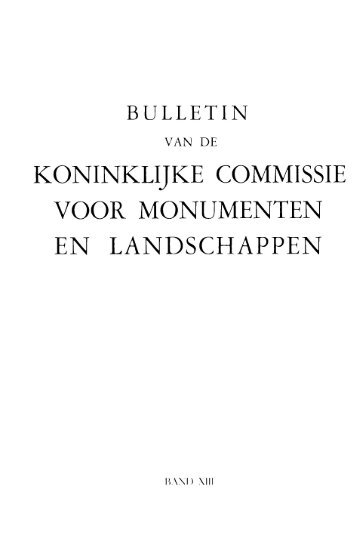 koninklijke commissie voor monumenten en landschappen - Ialg.be