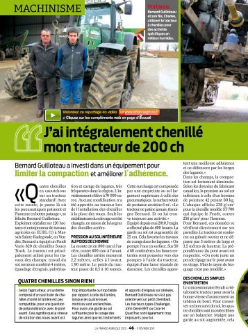 La France Agricole n° 3372, 11 février 2011 ... - Track Équipement