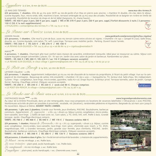 Brochure de l'Office - Buis-les-Baronnies