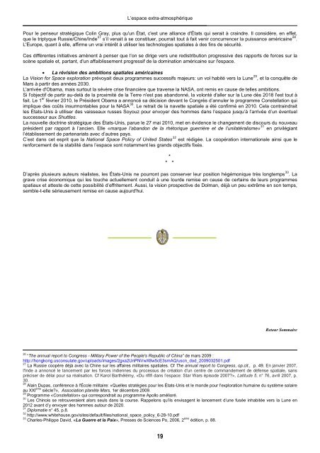 Cahier n°29 - cesat - Ministère de la Défense