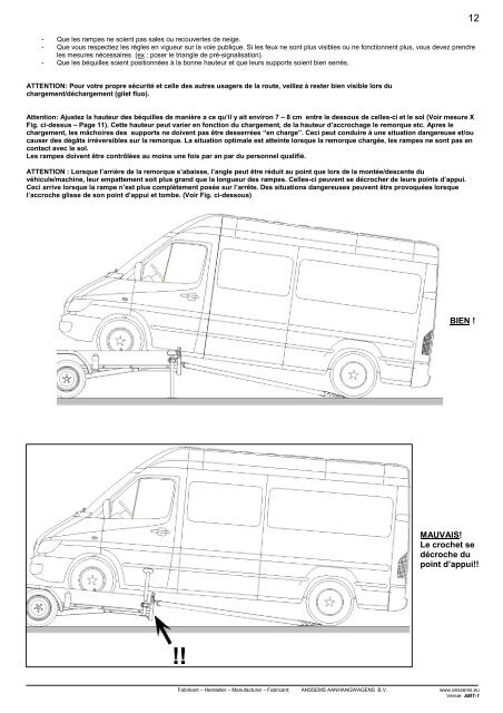 Mode d'emploie AMT - Anssems