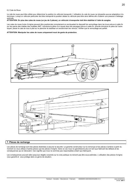 Mode d'emploie AMT - Anssems