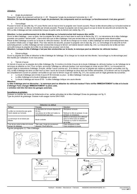 Mode d'emploie AMT - Anssems