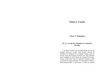 Partie 2. Cosette Livre 1. Waterloo - Groupe Hugo