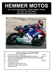 Catalogue Carénages - Hemmer-Motos