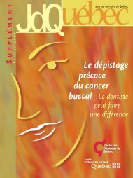 Document (PDF 1.2Mo) - Ordre des dentistes du Québec