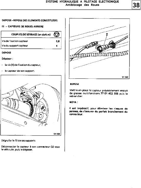 GENERALITES Schéma de principe général du circuit de freinage