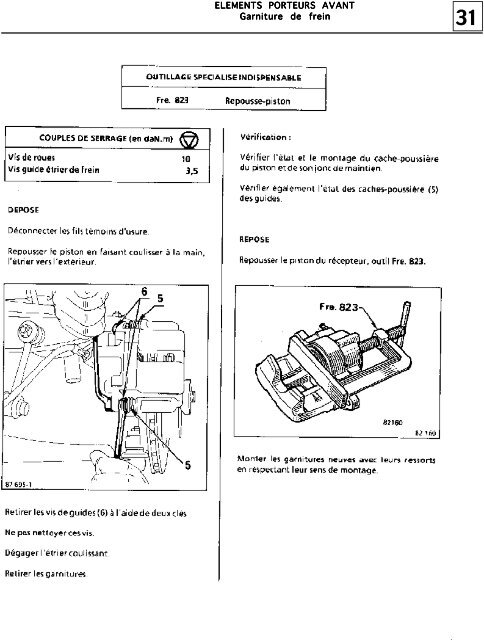 GENERALITES Schéma de principe général du circuit de freinage