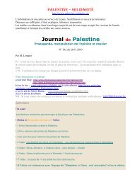 Journal de Palestine n° 542 (pdf) - Palestine Solidarité