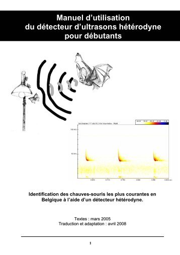 Manuel d'utilisation du détecteur d'ultrasons hétérodyne ... - Natagora