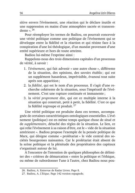 Introduction à la pensée d'Alain Badiou. Les quatre ... - Nessie