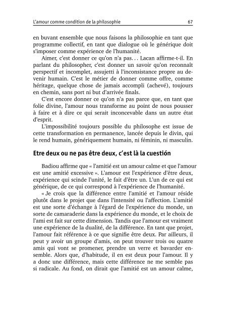 Introduction à la pensée d'Alain Badiou. Les quatre ... - Nessie