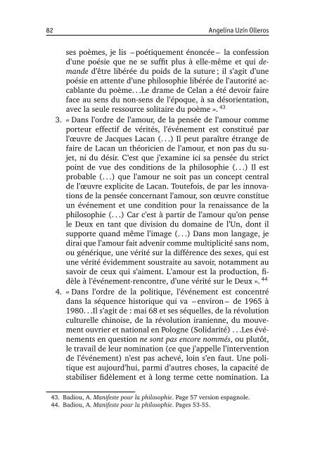 Introduction à la pensée d'Alain Badiou. Les quatre ... - Nessie