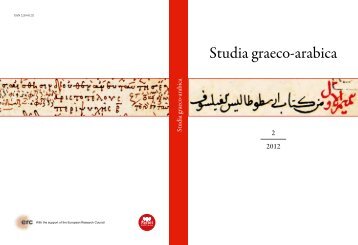 Studia graeco-arabica - Greek into Arabic