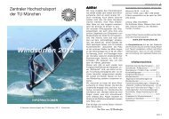 Infoheft Windsurfen - ZHS