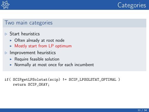 Primal Heuristics in SCIP - ZIB