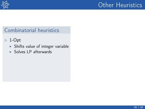 Primal Heuristics in SCIP - ZIB