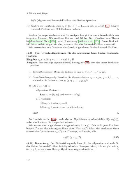 aktuelle Version des Vorlesungsskripts - ZIB