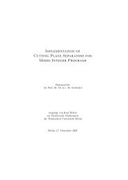 Implementation of Cutting Plane Separators for Mixed Integer ... - ZIB