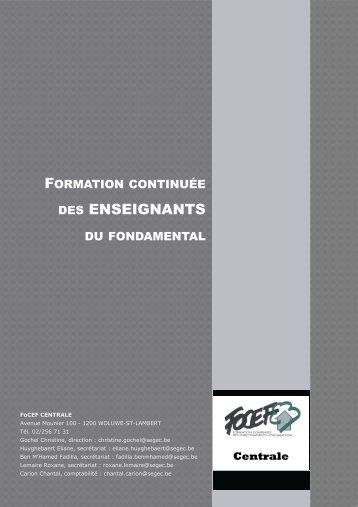 Brochure Centrale - SeGEC