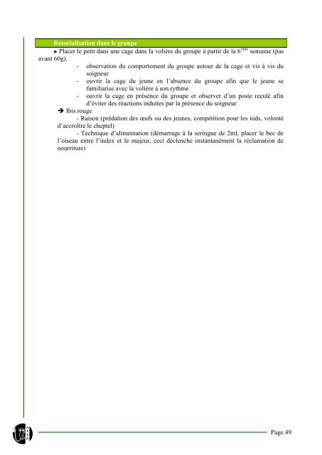 Compte Rendu sur la Conférence de Soigneurs Animaliers ... - AFSA