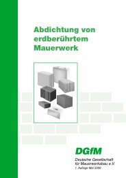 Abdichtung von erdberührtem Mauerwerk - Deutsche Gesellschaft ...