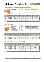 MZ-Ziegel Preisliste `10