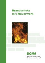 Brandschutz mit Mauerwerk - Deutsche Gesellschaft für Mauerwerks