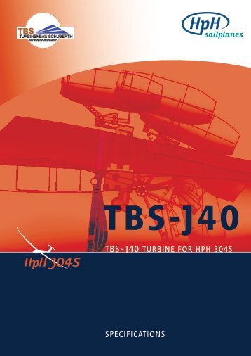 TBS-J40 TURBINE foR HpH 304S SpEcIfIcaTIoNS