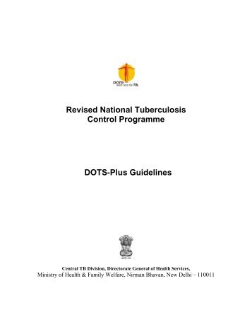 Revised National Tuberculosis Control Programme DOTS-Plus ...