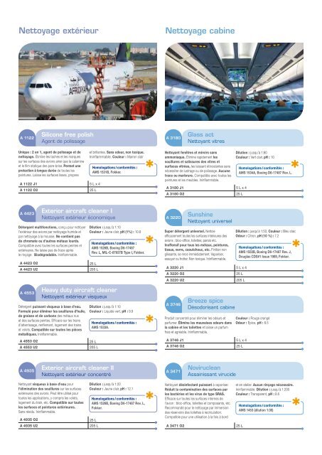 Les indispensables de l'aviation - Orapi