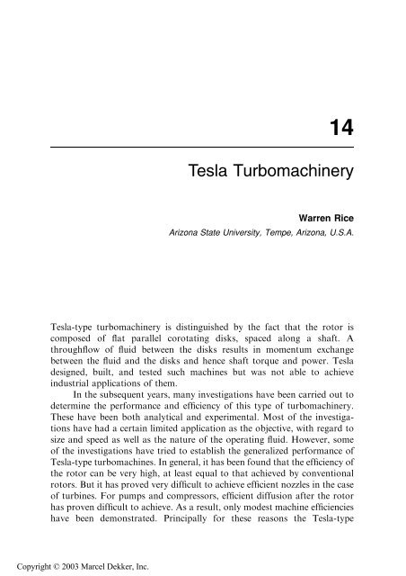 Handbook of Turbomachinery, Second Edition