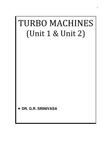 TURBO MACHINES - VTU e-Learning Centre
