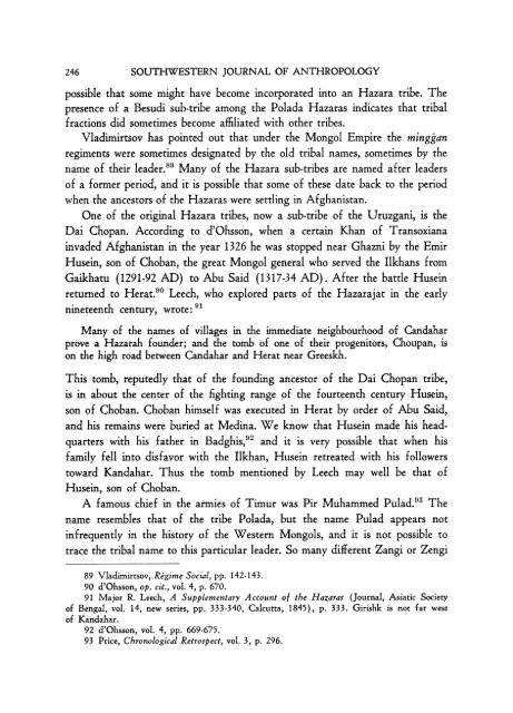 The Inquiry into the History of the Hazara Mongols of ... - Hazara.net