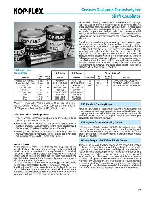 Turbomachinery Coupling Catalog - Emerson Industrial Automation