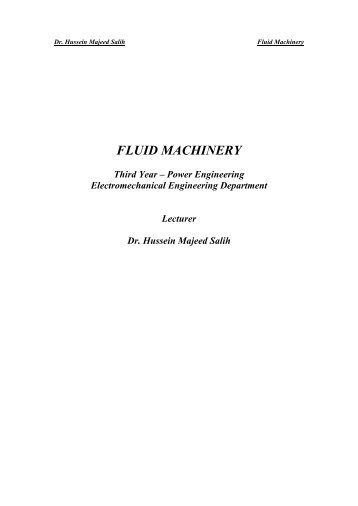 FLUID MACHINERY