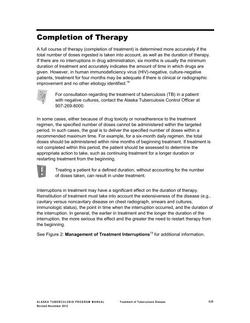 Alaska Tuberculosis Program Manual - Epidemiology - State of Alaska